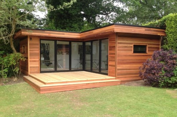 tuinhuis geimpregneerd hout modern design