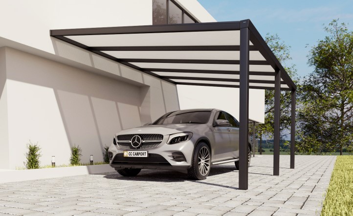 Aangebouwde Aluminium Carport