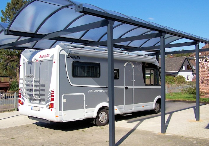 Aluminium Carport voor mobilhome