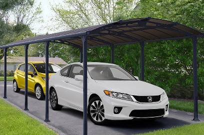 Dubbele aluminium carport