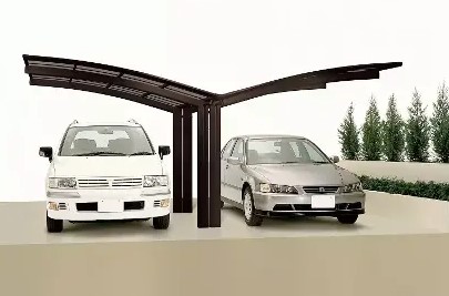 Dubbele carport aluminium