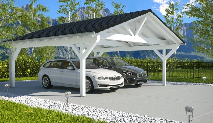 Kunststof Carport met Zadeldak