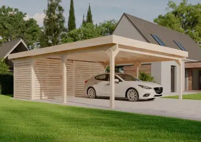 Carport met Berging van Polycarbonaat