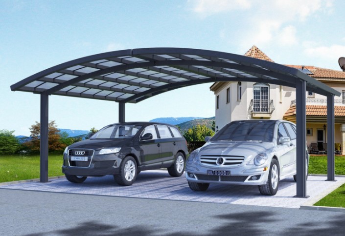 Dubbele Carport van Polycarbonaat