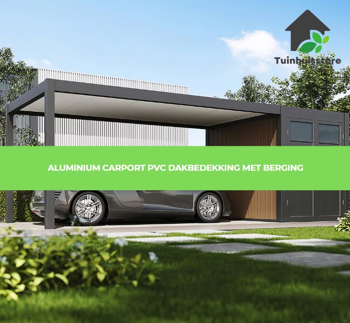 Aluminium carport PVC Dakbedekking met berging